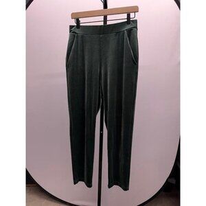 LOFT Green Velour Pants